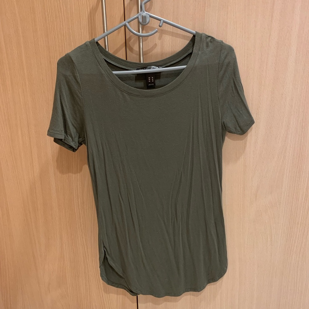 Olive green tee